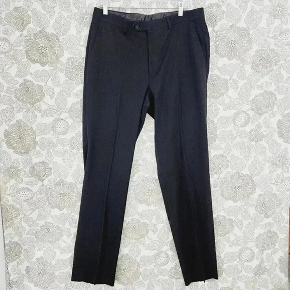 Micheal‎ Kors Men's Dress Pants Size 34x34 Straight Leg Black 2553 - Picture 1 of 7